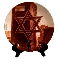 Ground Zero Star of David Porcelain Plate