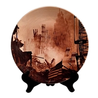 Sunset at Ground Zero Porcelain Plate