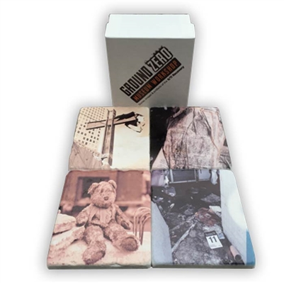 4-Piece Marble Museum Variety Coaster Set