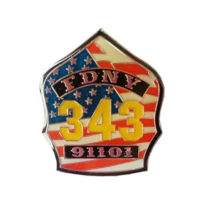 FDNY 343 Shield Pin