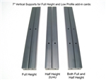 Half Height (2U/4U) Vertical Supports - 7" set of 2