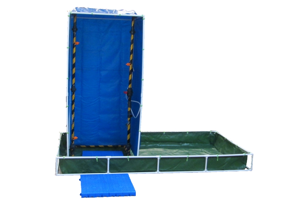 F-EC-PVCWP - ECONOMY DECON SHOWER WITH POOL