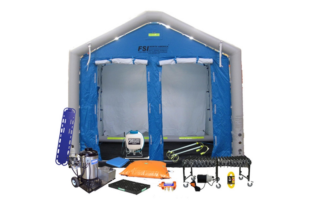 DAT3535S-SYS - MASS CASUALTY DECON SHOWER SYSTEM PACKAGE - 2 LINE, 3 OR 4 STAGE