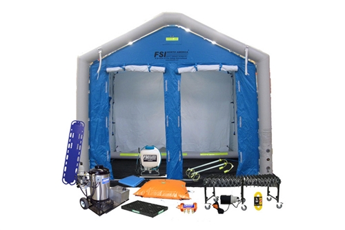 DAT3535S-SYS-LED - MASS CASUALTY DECON SHOWER SYSTEM PACKAGE - 2 LINE, 3 OR 4 STAGE