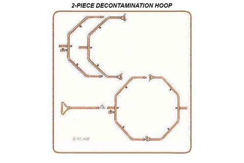 F-EM-182 - HAZMAT DECON SPRAY HOOP - 2 PIECE