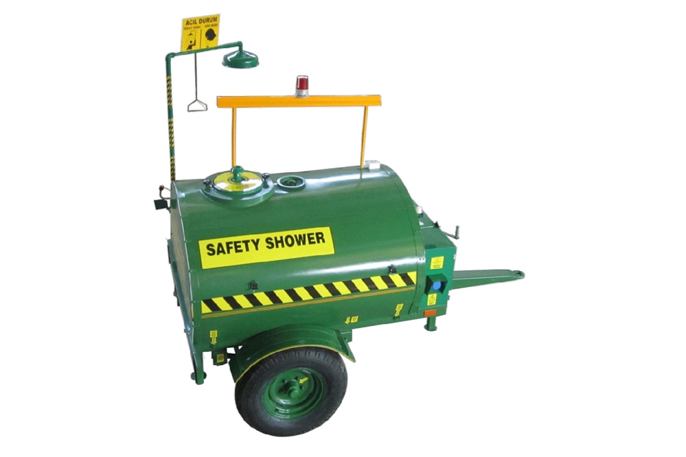F- RTS112 - SAFETY TANK SHOWER MOBILE TRAILER SYSTEM - ELECTRICAL CONNECTION - 2000 LITER