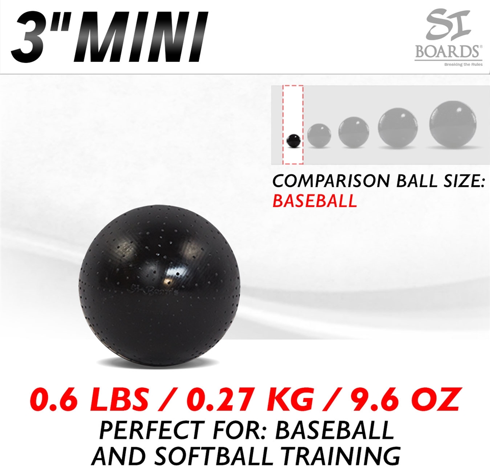 Baseball Sized Medicine Ball Solid Unbreakable Med Ball for