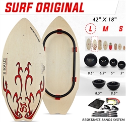Si Boards Surf Original Combo with Balls, Half Balls and Resistance Bands