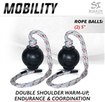 MOBILITY | (2) 5" Rope Balls | Double Shoulder Warm-Up & Endurance