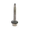 SnapNrack 015-30008 Stainless Steel #14x2.25-inch Sealing Wood Screw w/ 1/2-inch Hex (Pack of 80 Units)