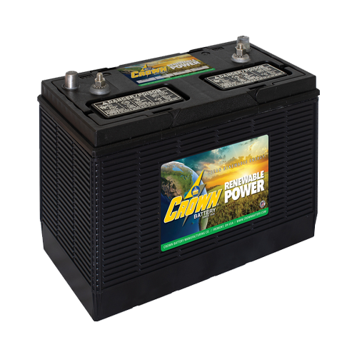 Crown 12CRP130 130Ah 12VDC Deep Cycle Flooded Lead Acid Battery