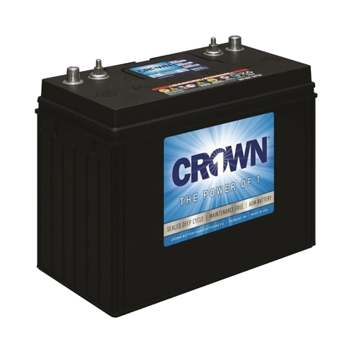 Crown 12CRV110 110Ah 12VDC Maintenance Free AGM Battery