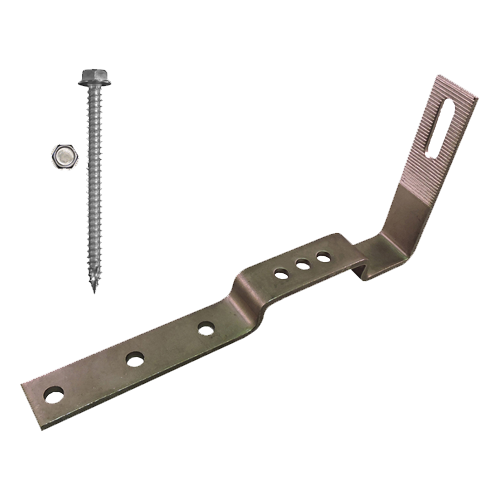 QuickBOLT 17630 90Â° Non-Adjustable Stone Coated Steel Roof Hook Kit For Side Mount Rails w/ 5/16 x 3-inch Screws (20 Units)