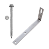 QuickBOLT 17752 90Â° Non-Adjustable Stone Coated Steel (SCS) Straight No-Batten Hook Kit w/ 5/16 x 3-inch Screws