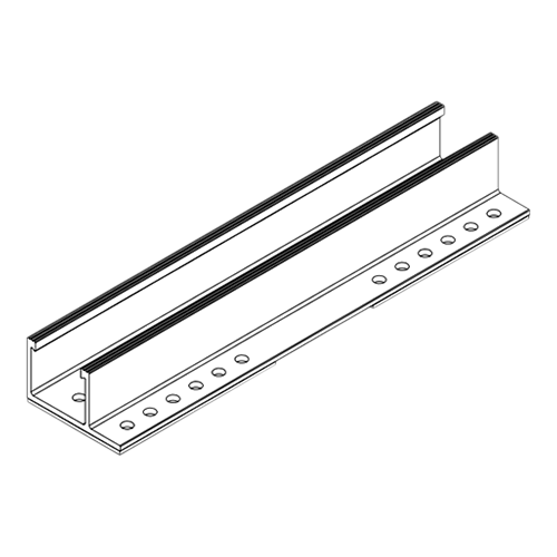 SnapNrack 242-10013 10-inch Short MightyMount Metal-T Sealing Track