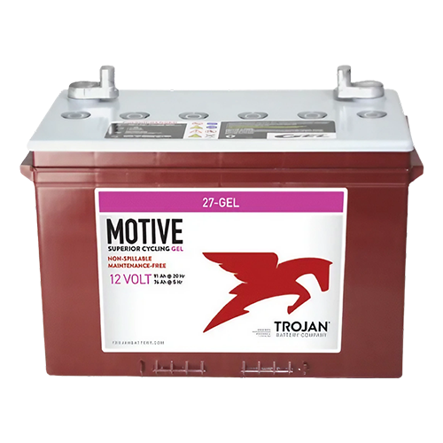 Trojan Motive 27-GEL 91Ah 12VDC Group 27 Deep-Cycle Gel Battery