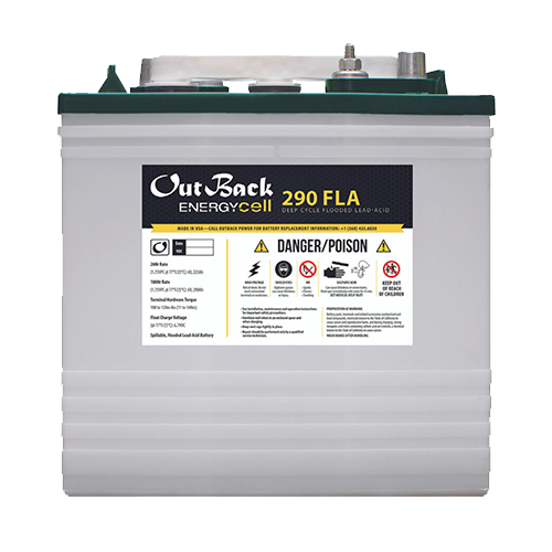 OutBack Power EnergyCell 290FLA 290Ah 6VDC Flooded Lead Acid Battery