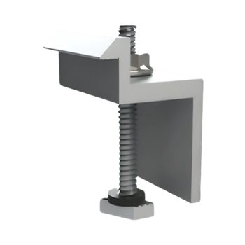 UNIRAC SolarMount 302025C Integrated Bonding End Clamp For 45 - 47 mm Module Frames (Size F) w/ Clear Anodized Finish