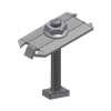 UNIRAC SolarMount 302028C Integrated Bonding Mid Clamp For 45 - 51 mm Module Frames (Size BC) w/ Clear Stainless Steel Finish