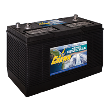 Crown 31MDC 115Ah 12VDC Marine Deep Cycle Flooded Lead Acid Battery