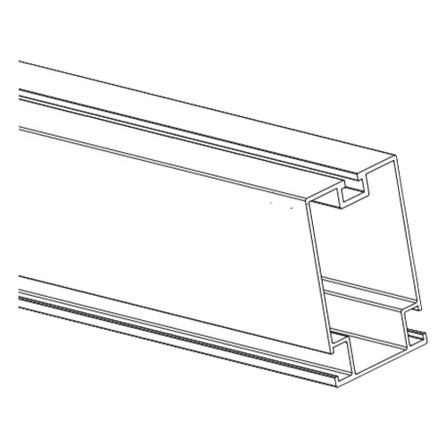 UNIRAC 411246M 246-inch Ground Fixed Tilt Rail w/ Mill Finish