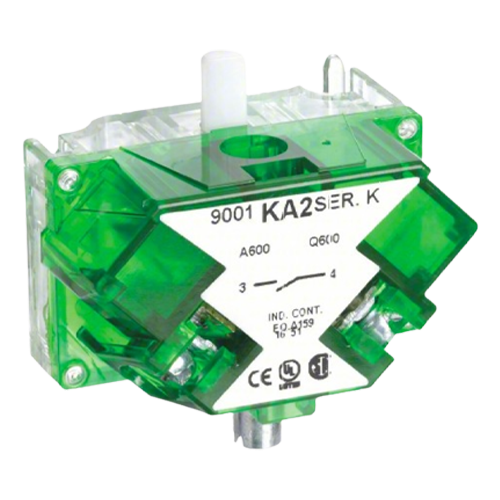 Square D 9001KA2 3A 240VAC 30mm 1-NO Contact Block