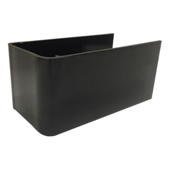 ProSolar RoofTrac A-2.0-ENDCAP-24B-STOCK 2-inch Deep Rail End Cap w/ Black Anodized Finish