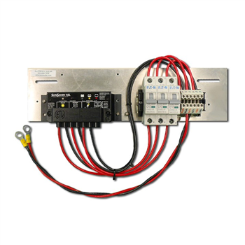 Ameresco Solar ASSEM-SS-MPPT-15L Pre-wired Universal Backplate Assembly w/ Morningstar SunSaver 15A 12/24VDC MPPT Charge Controller (Low Voltage Disconnect)
