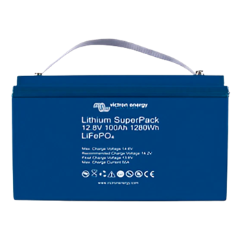 Victron Energy BAT512110710 100Ah 12.8VDC Lithium SuperPack LiFePO4 Battery