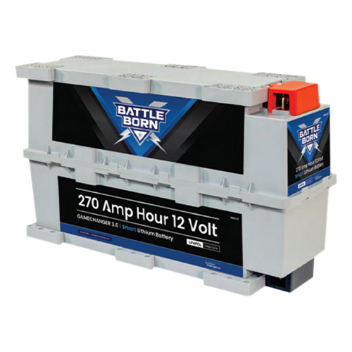 Battle Born BBGC3IH 270Ah 12VDC GC3 Deep Cycle Lithium Iron Phosphate (LiFePO4) Battery w/ Internal Heating Solution