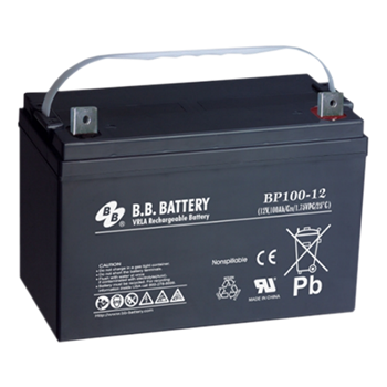 B.B. Battery BP Series BP100-12 100Ah 12VDC VRLA Rechargeable AGM Battery