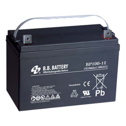 B.B. Battery BP Series BP100-12 100Ah 12VDC VRLA Rechargeable AGM Battery