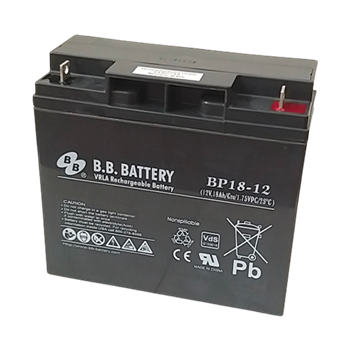 B.B. Battery BP Series BP18-12 18Ah 12VDC VRLA Rechargeable AGM Battery