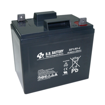 B.B. Battery BP Series BP180-6 180Ah 6VDC VRLA Rechargeable AGM Battery