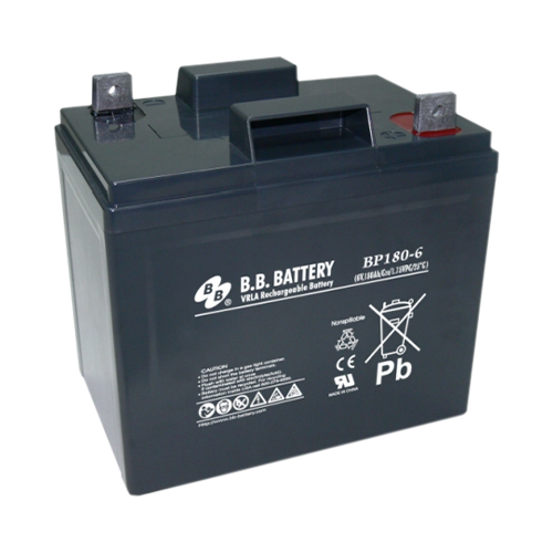 B.B. Battery BP Series BP180-6 180Ah 6VDC VRLA Rechargeable AGM Battery