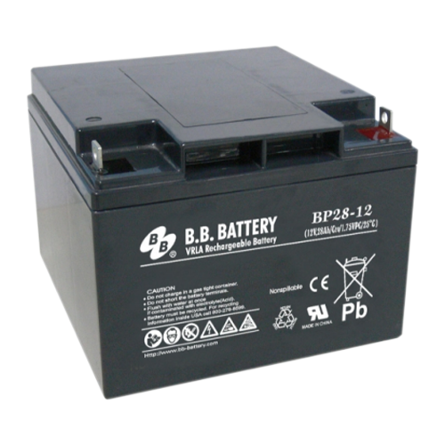 B.B. Battery BP Series BP28-12 28Ah 12VDC VRLA Rechargeable AGM Battery