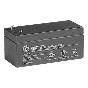 B.B. Battery BP Series BP3-12 3Ah 12VDC VRLA Rechargeable AGM Battery