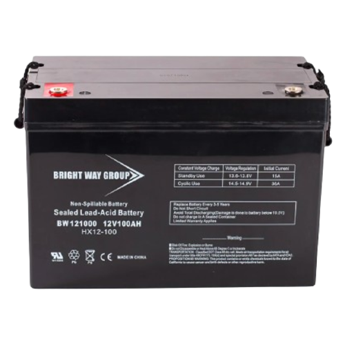 Bright Way Group BW-121000-NB 100Ah 12VDC AGM Sealed Lead Acid Battery