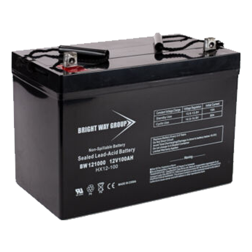 Bright Way Group BW-121000-Z-Group27 100Ah 12VDC AGM Sealed Lead Acid Battery