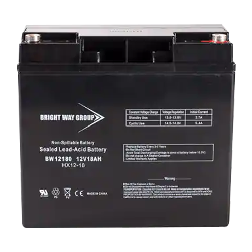 Bright Way Group BW-12180-IT 18Ah 12VDC AGM Sealed Lead Acid Battery