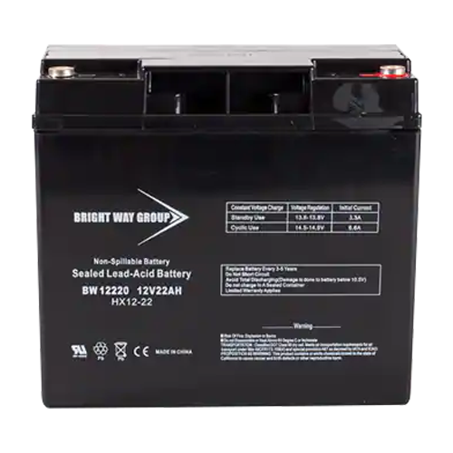 Bright Way Group BW-12220-IT 22Ah 12VDC AGM Sealed Lead Acid Battery