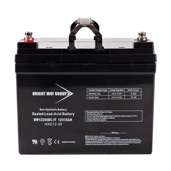 Bright Way Group BW-12350-IT-GroupU1 35Ah 12VDC AGM Sealed Lead Acid Battery