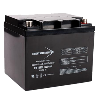 Bright Way Group BW-12500-IT 50Ah 12VDC AGM Sealed Lead Acid Battery