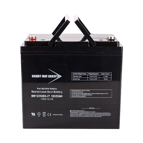 Bright Way Group BW-12550-IT-Group22NF 55Ah 12VDC AGM Sealed Lead Acid Battery