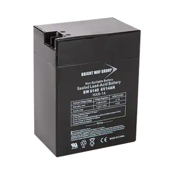 Bright Way Group BW-6140-F2-F1 14Ah 6VDC AGM Sealed Lead Acid Battery