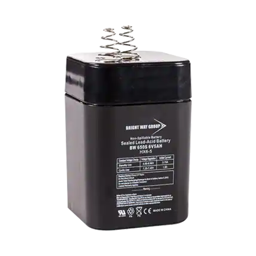 Bright Way Group BW-650S-LANTERN 5Ah 6VDC AGM Sealed Lead Acid Battery