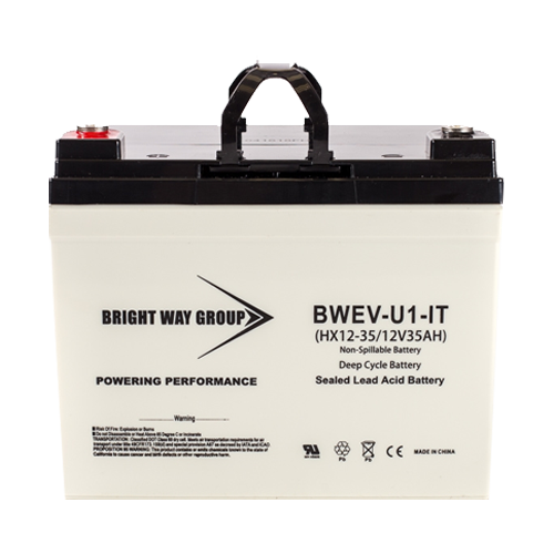 Bright Way Group BW-EVU1-IT 35Ah 12VDC AGM Sealed Lead Acid Battery