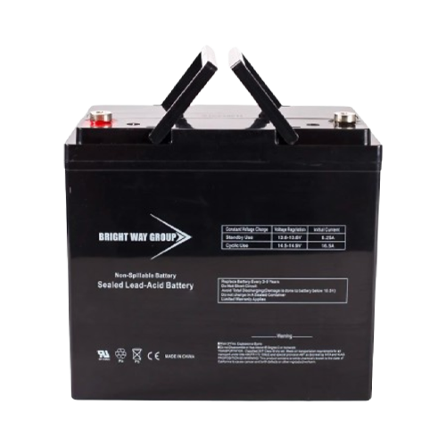 Bright Way Group BW12550-NB 55Ah 12VDC AGM Sealed Lead Acid Battery