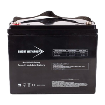 Bright Way Group BW12750-NB 75Ah 12VDC AGM Sealed Lead Acid Battery