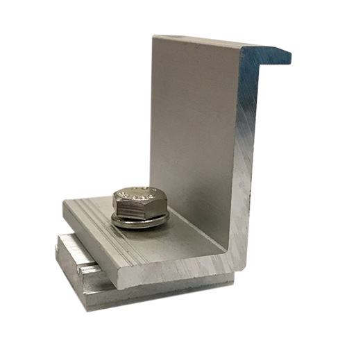 ProSolar RoofTrac C1180EC-24-BULK End Clamp For 1.175 - 1.200-inch Thick Module w/ Clear Anodized Finish (Box of 24 Units)